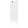 Mexen Next paroi de baignoire 1 volet 70 x 150 cm, transparent, doré - 895-070-000-00-00-50