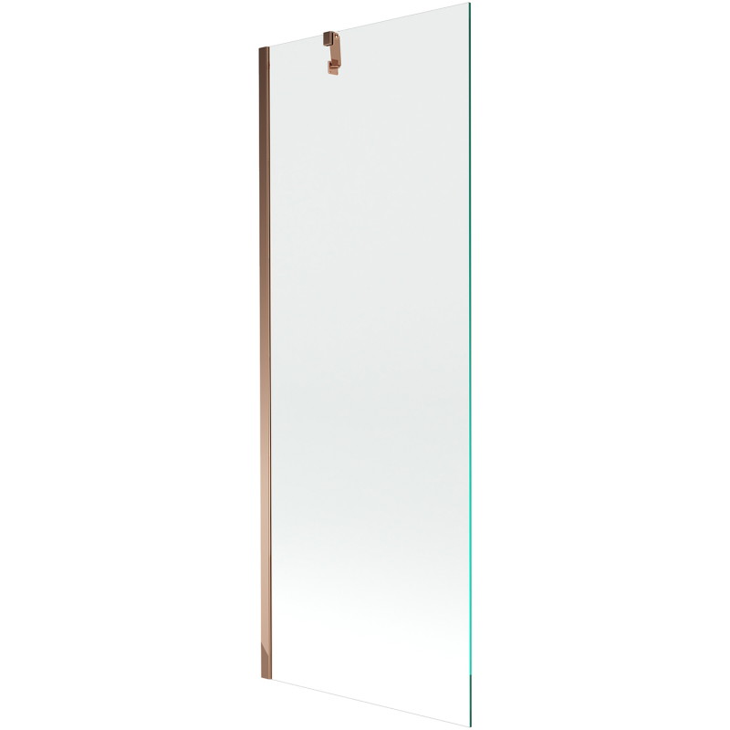 Mexen Next badwand 1-delig 70 x 150 cm, transparant, roze goud - 895-070-000-00-00-60