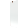 Mexen Next paratia per vasca da bagno a 1 anta 70 x 150 cm, trasparente, oro rosa - 895-070-000-00-00-60