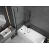 Mexen Next 1-panel bathtub screen 70 x 150 cm, transparent, black - 895-070-000-00-00-70