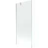 Mexen Next Biddeniwand 1-flillech 80 x 150 cm, transparent, Chrom - 895-080-000-00-00-01