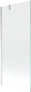Mexen Next παραβάν μπανιέρας 1-πτέρυγο 80 x 150 cm, διάφανο, χρώμιο - 895-080-000-00-00-01