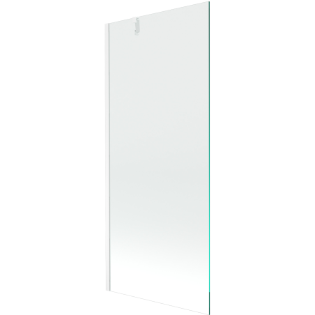 Mexen Next Badewannenabtrennung 1-flügelig 80 x 150 cm, transparent, weiß - 895-080-000-00-00-20
