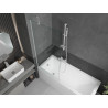 Mexen Next mampara de bañera de 1 ala 80 x 150 cm, transparente, blanco - 895-080-000-00-00-20