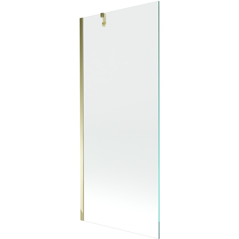 Mexen Next 1-flügelige Badewannenfaltwand 80 x 150 cm, transparent, gold - 895-080-000-00-00-50