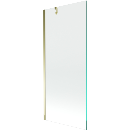 Mexen Next badwand 1-delig 80 x 150 cm, transparant, goud - 895-080-000-00-00-50