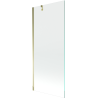 Mexen Next badwand 1-delig 80 x 150 cm, transparant, goud - 895-080-000-00-00-50