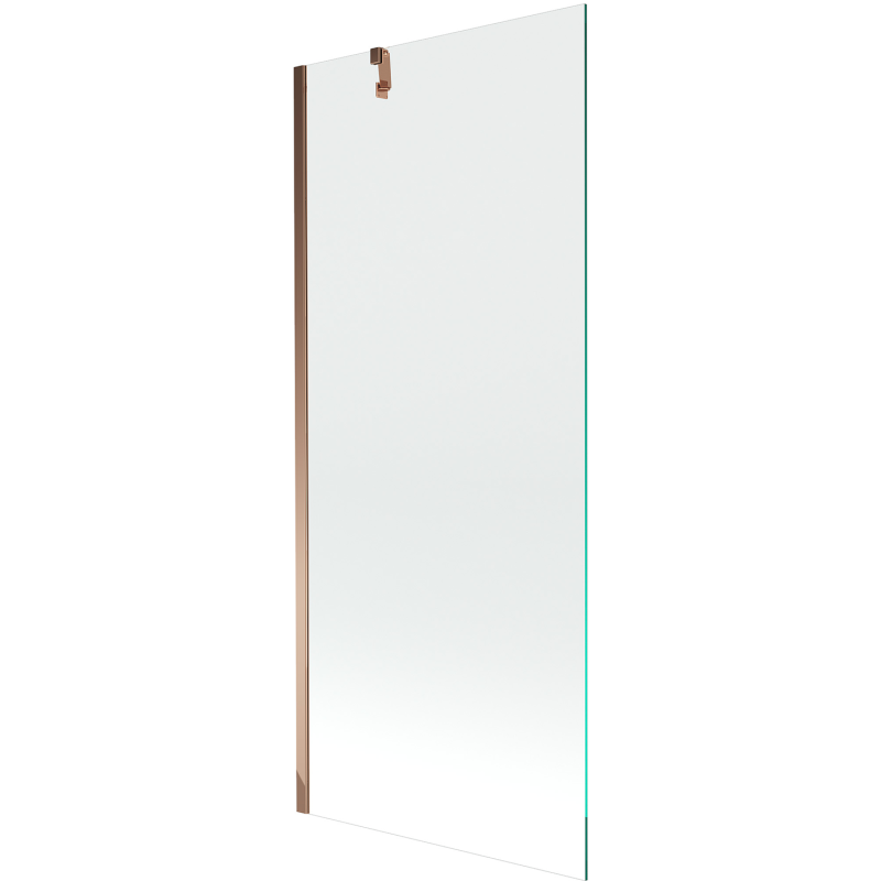 Mexen Next pantalla de baño de 1 hoja 80 x 150 cm, transparente, oro rosa - 895-080-000-00-00-60
