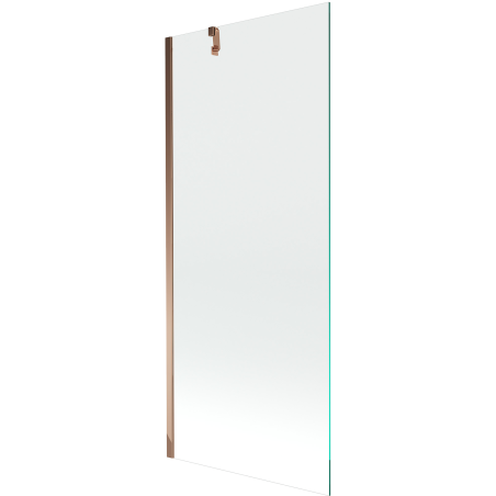 Mexen Next mampara de bañera de 1 ala 80 x 150 cm, transparente, oro rosa - 895-080-000-00-00-60