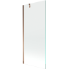 Mexen Next bath screen 1-wing 80 x 150 cm, transparent, rose gold - 895-080-000-00-00-60