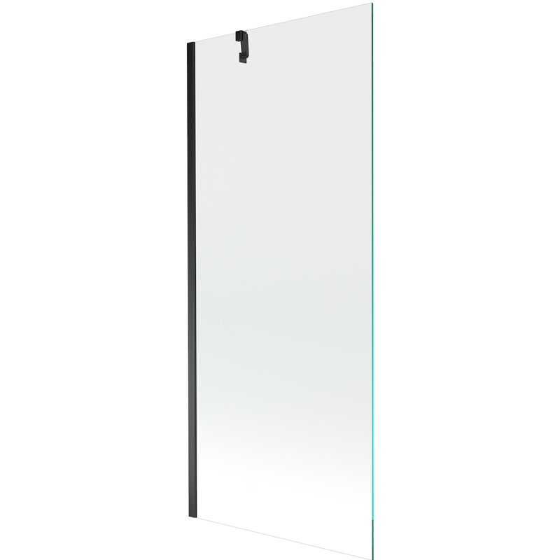 Mexen Next Badewannenwand 1-flügelig 80 x 150 cm, transparent, schwarz - 895-080-000-00-00-70