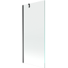 Mexen Next Badewannenwand 1-flügelig 80 x 150 cm, transparent, schwarz - 895-080-000-00-00-70