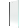 Mexen Next Duschwand mat enger 1-Flillek Dier 80 x 150 cm, transparent, schwaarz - 895-080-000-00-00-70