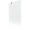 Mexen Next badwand 1-delig 90 x 150 cm, transparant, chroom - 895-090-000-00-00-01