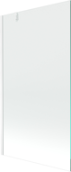 Mexen Next painel de banho de 1 folha 90 x 150 cm, transparente, branco - 895-090-000-00-00-20