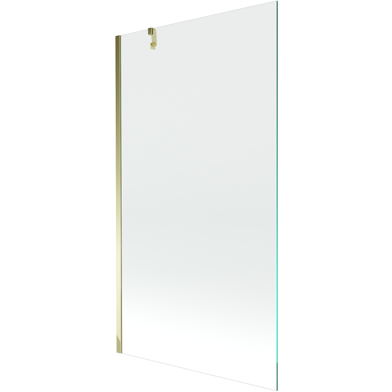 Mexen Next Badewannenabtrennung 1-flügelig 90 x 150 cm, transparent, gold - 895-090-000-00-00-50
