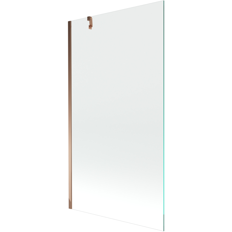 Mexen Next paratia per vasca da bagno a 1 anta 90 x 150 cm, trasparente, oro rosa - 895-090-000-00-00-60