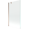 Mexen Next Badewannenfaltwand 1-flügelig 90 x 150 cm, transparent, Roségold - 895-090-000-00-00-60