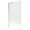 Mexen Next badwandafscherming 1-vleugelig 90 x 150 cm, transparant, roségoud - 895-090-000-00-00-60