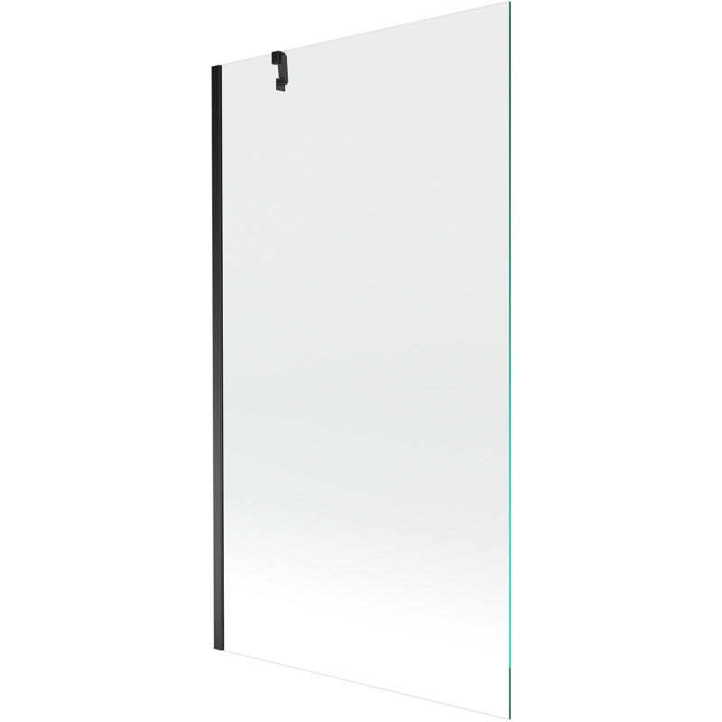 Mexen Next badwandpaneel 1-delig 90 x 150 cm, transparant, zwart - 895-090-000-00-00-70
