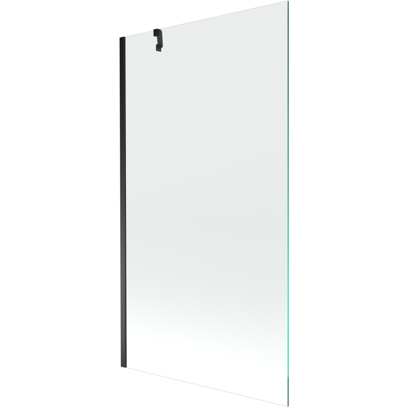 Mexen Next resguardo de banho 1 folha 90 x 150 cm, transparente, preto - 895-090-000-00-00-70