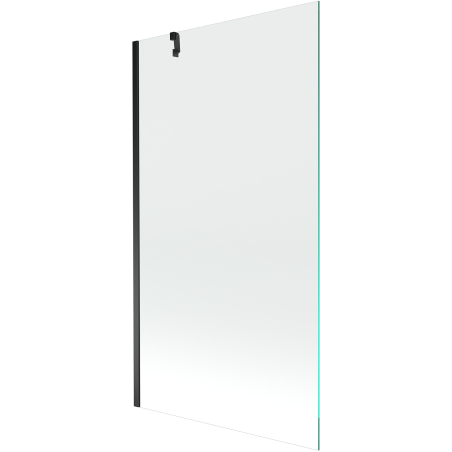 Mexen Next badwand scherm 1-delig 90 x 150 cm, transparant, zwart - 895-090-000-00-00-70