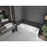 Mexen Next badwand scherm 1-delig 100 x 150 cm, transparant, chroom - 895-100-000-00-00-01