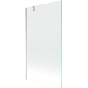 Mexen Next badwand scherm 1-delig 100 x 150 cm, transparant, chroom - 895-100-000-00-00-01
