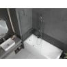 Mexen Next badwand scherm 1-delig 100 x 150 cm, transparant, chroom - 895-100-000-00-00-01