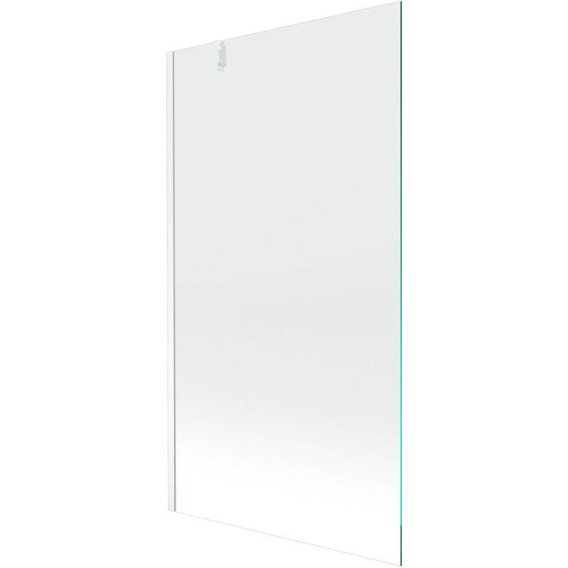 Mexen Next 1-flügelige Badewannenabtrennung 100 x 150 cm, transparent, weiß - 895-100-000-00-00-20