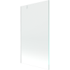 Mexen Next badwand scherm 1-vleugelig 100 x 150 cm, transparant, wit - 895-100-000-00-00-20
