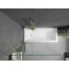Mexen Next Wannenschirm 1-teilig 100 x 150 cm, transparent, gold - 895-100-000-00-00-50