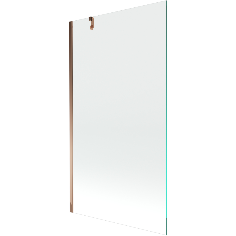 Mexen Next Badewannenfaltwand 1-flügelig 100 x 150 cm, transparent, Roségold - 895-100-000-00-00-60