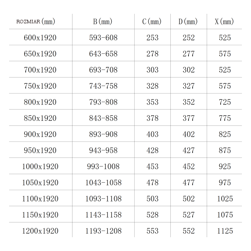 Mexen Lima opvouwbare douchedeur 85 cm, transparant, chroom - 856-085-000-01-00