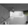 Mexen Next parawan nawannowy 1-skrzydłowy 50 x 150 cm, szron, chrom - 895-050-000-00-30-01