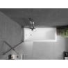 Mexen Next paroi de baignoire 1 volet 50 x 150 cm, dépoli, chrome - 895-050-000-00-30-01