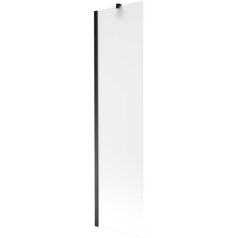 Mexen Next 1-door Bath Screen 50 x 150 cm, Frosted, Black - 895-050-000-00-30-70