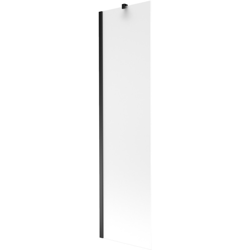Mexen Next badwand scherm 1-deurs 50 x 150 cm, ijs, zwart - 895-050-000-00-30-70