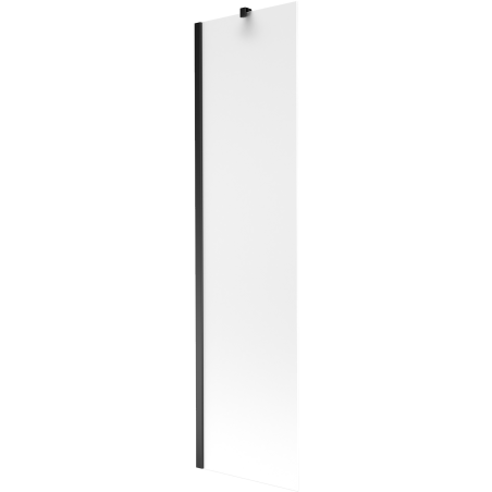 Mexen Next 1-door Bath Screen 50 x 150 cm, Frosted, Black - 895-050-000-00-30-70