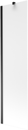 Mexen Next 1-wing bathtub screen 50 x 150 cm, frost, black - 895-050-000-00-30-70
