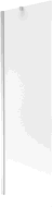 Mexen Next Badewannenfaltwand 1-teilig 60 x 150 cm, matt, Chrom - 895-060-000-00-30-01