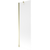 Mexen Next 1-panel Bath Screen 60 x 150 cm, Frosted, Gold - 895-060-000-00-30-50