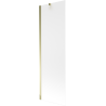 Mexen Next mampara de baño con 1 hoja 60 x 150 cm, escarchado, dorado - 895-060-000-00-30-50