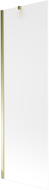 Mexen Next Divisória de banheira de 1 folha 60 x 150 cm, fosco, dourado - 895-060-000-00-30-50