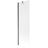 Mexen Next 1-flügelige Badewannenabtrennung 60 x 150 cm, Milchglas, schwarz - 895-060-000-00-30-70