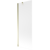 Mexen Next 1-wing bath screen 70 x 150 cm, frosted, gold - 895-070-000-00-30-50
