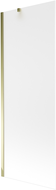 Mexen Next enkelvoudig badscherm 70 x 150 cm, matglas, goud - 895-070-000-00-30-50