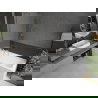 Mexen Next enkelvoudig badscherm 70 x 150 cm, matglas, goud - 895-070-000-00-30-50