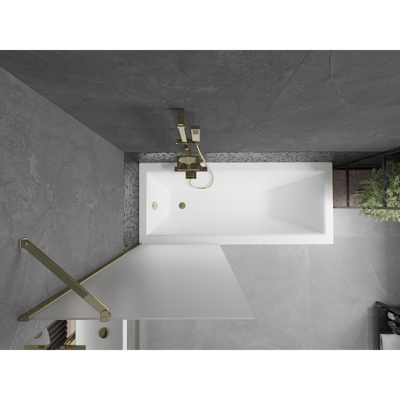 Mexen Next badwand paneel 1-deurs 70 x 150 cm, mat, goud - 895-070-000-00-30-50