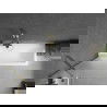Mexen Next enkelvoudig badscherm 70 x 150 cm, matglas, goud - 895-070-000-00-30-50